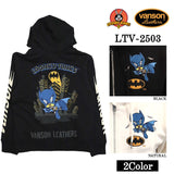 VANSON×LOONEY TUNES Warner BROS.ワーナー100周年記念 バンソン ルーニー コラボ 裏毛 フルZIP パーカー ltv-2503