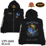 VANSON×LOONEY TUNES Warner BROS.ワーナー100周年記念 バンソン ルーニー コラボ 裏毛 フルZIP パーカー ltv-2503