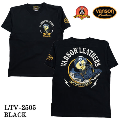 VANSON×LOONEY TUNES バンソン ルーニーチューンズ コラボ TEE 天竺 半袖Tシャツ ltv-2505