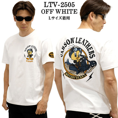 VANSON×LOONEY TUNES バンソン ルーニーチューンズ コラボ TEE 天竺 半袖Tシャツ ltv-2505