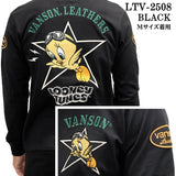 VANSON×LOONEY TUNES Warner TEE L/S T-SHIRT バンソン ルーニー ワーナー コラボ ロンTEE 天竺 長袖 Tシャツ ltv-2508