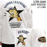 VANSON×LOONEY TUNES Warner TEE L/S T-SHIRT バンソン ルーニー ワーナー コラボ ロンTEE 天竺 長袖 Tシャツ ltv-2508