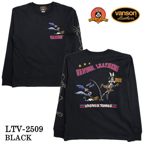 VANSON×LOONEY TUNES Warner TEE L/S T-SHIRT バンソン ルーニー ワーナー コラボ ロンTEE 天竺 長袖 Tシャツ ltv-2509