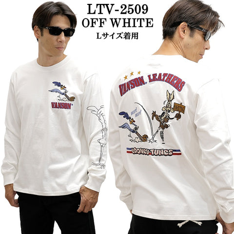VANSON×LOONEY TUNES Warner TEE L/S T-SHIRT バンソン ルーニー ワーナー コラボ ロンTEE 天竺 長袖 Tシャツ ltv-2509