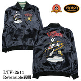 VANSON×LOONEY TUNES Warner BROS REVERSIBLE SOUVENIR JACKET SK バンソン ルーニー ワーナー コラボ 刺繍 スカジャン ltv-2511