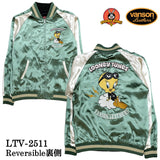 VANSON×LOONEY TUNES Warner BROS REVERSIBLE SOUVENIR JACKET SK バンソン ルーニー ワーナー コラボ 刺繍 スカジャン ltv-2511