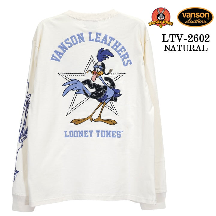 VANSON LOONEY TUNES Warner BROS TEE L/S T-SHIRT バンソン ルーニー ワーナー コラボ ロンTEE 天竺 長袖 Tシャツ ltv-2602