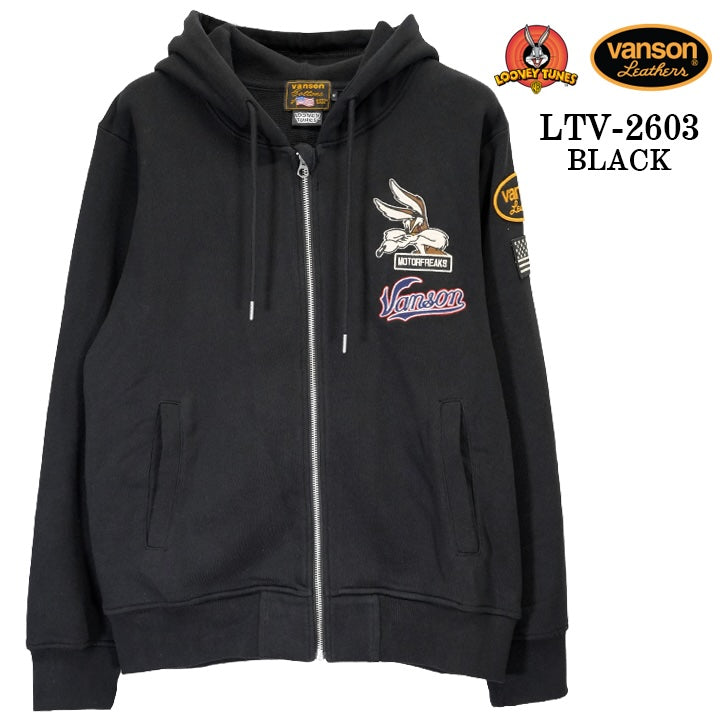 VANSON LOONEY TUNES Warner BROS TEE HOODIE F/Z PARKA バンソン ルーニー ワーナー コラボ 裏毛 フーディー パーカー ltv-2603