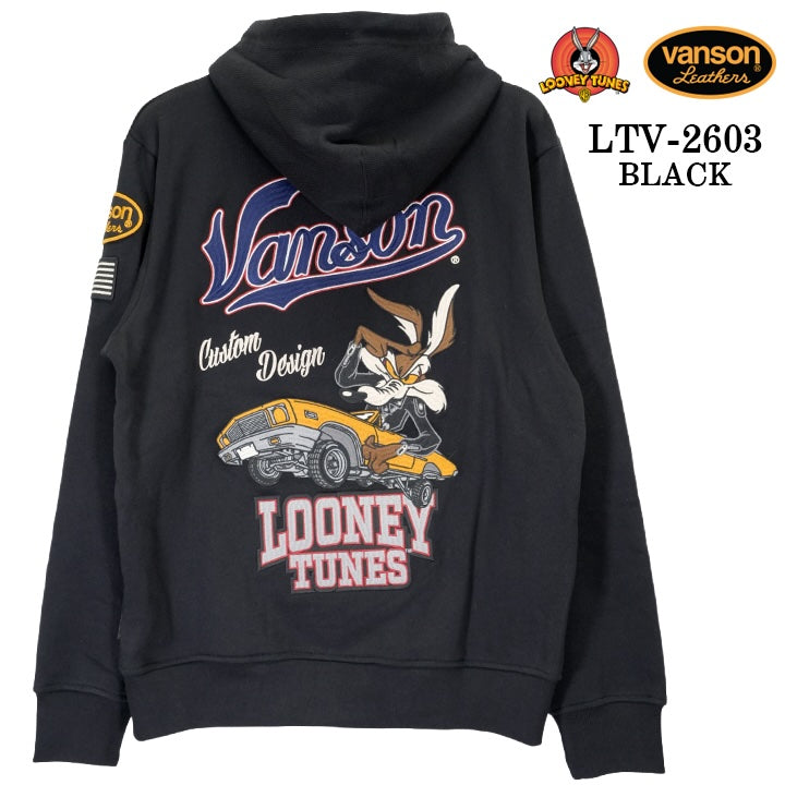 VANSON LOONEY TUNES Warner BROS TEE HOODIE F/Z PARKA バンソン ルーニー ワーナー コラボ 裏毛 フーディー パーカー ltv-2603