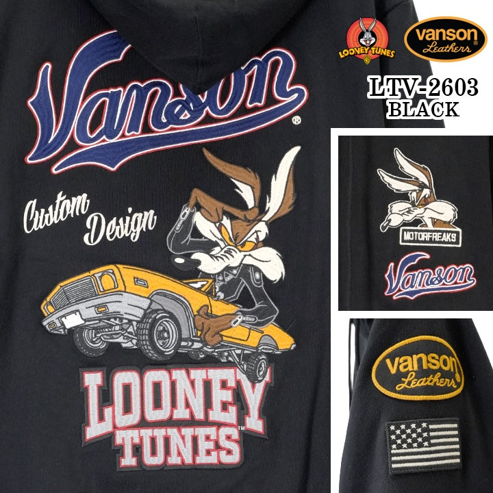 VANSON LOONEY TUNES Warner BROS TEE HOODIE F/Z PARKA バンソン ルーニー ワーナー コラボ 裏毛 フーディー パーカー ltv-2603