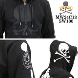 MASTERMIND VANSON HOODED SWEATSHIRT BONE マスターマインド バンソン コラボ 裏毛 F/Zパーカー ボーン mw24c13-sw100