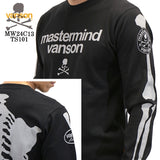 MASTERMIND VANSON L/S TEE BONE マスターマインド バンソン コラボ 天竺 長袖Tシャツ ボーン mw24c13-ts101