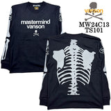 MASTERMIND VANSON L/S TEE BONE マスターマインド バンソン コラボ 天竺 長袖Tシャツ ボーン mw24c13-ts101