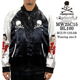 MASTERMIND BETTY BOOP SOUVENIR JACKET [BOXY FIT] マスターマインド ベティーブープ コラボ SKA スカジャン mw25c15-bl100