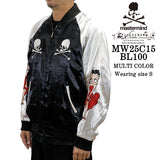 MASTERMIND BETTY BOOP SOUVENIR JACKET [BOXY FIT] マスターマインド ベティーブープ コラボ SKA スカジャン mw25c15-bl100