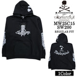 mastermind world BETTY BOOP HOODIE SWEATSHIRT マスターマインド ワールド ベティーブープ コラボ 裏毛 スウェットパーカー mw25c15-sw200