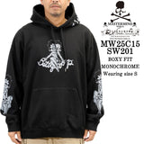 MASTERMIND WORLD BETTY BOOP HOODIE SWEATSHIRT [BOXY FIT] マスターマインド ワールド ベティーブープ コラボ 裏毛 スウェットパーカー mw25c15-sw201