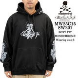 MASTERMIND BETTY BOOP HOODIE SWEATSHIRT [BOXY FIT] マスターマインド ベティーブープ コラボ 裏毛 スウェットパーカー mw25c15-sw201