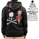 MASTERMIND BETTY BOOP F/Z HOODIE SWEATSHIRT マスターマインド ベティーブープ コラボ 裏毛 スウェットパーカー mw25c15-sw202