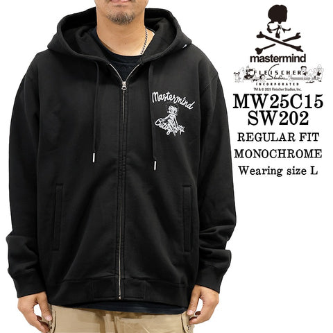 MASTERMIND BETTY BOOP F/Z HOODIE SWEATSHIRT マスターマインド ベティーブープ コラボ 裏毛 スウェットパーカー mw25c15-sw202