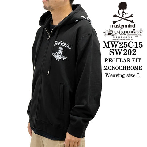 MASTERMIND BETTY BOOP F/Z HOODIE SWEATSHIRT マスターマインド ベティーブープ コラボ 裏毛 スウェットパーカー mw25c15-sw202