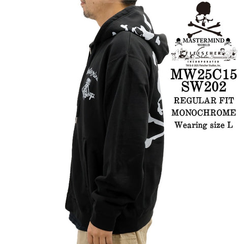 MASTERMIND WORLD BETTY BOOP F/Z HOODIE SWEATSHIRT マスターマインド ワールド ベティーブープ コラボ 裏毛 スウェットパーカー mw25c15-sw202