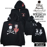 MASTERMIND BETTY BOOP F/Z HOODIE SWEATSHIRT [BOXY FIT] マスターマインド ベティーブープ コラボ スウェットパーカー mw25c15-sw203