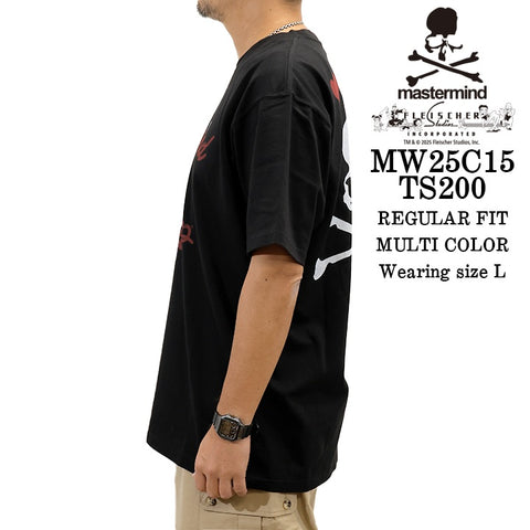 MASTERMIND BETTY BOOP S/S TEE T-SHIRT マスターマインド ベティーブープ コラボ 天竺 半袖Tシャツ mw25c15-ts200