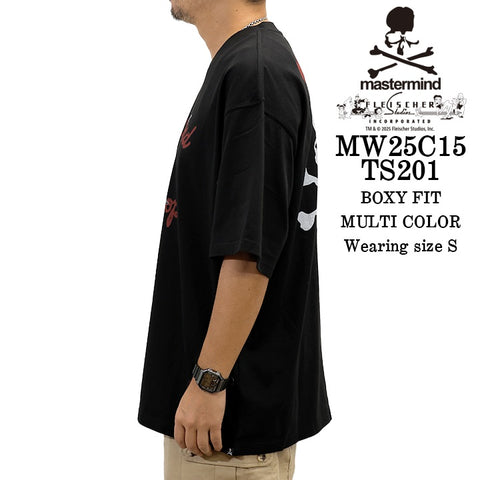 MASTERMIND BETTY BOOP S/S TEE T-SHIRT [BOXY FIT] マスターマインド ベティーブープ コラボ 天竺 半袖Tシャツ mw25c15-ts201