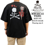 MASTERMIND BETTY BOOP S/S TEE T-SHIRT [BOXY FIT] マスターマインド ベティーブープ コラボ 天竺 半袖Tシャツ mw25c15-ts201