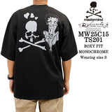 MASTERMIND BETTY BOOP S/S TEE T-SHIRT [BOXY FIT] マスターマインド ベティーブープ コラボ 天竺 半袖Tシャツ mw25c15-ts201