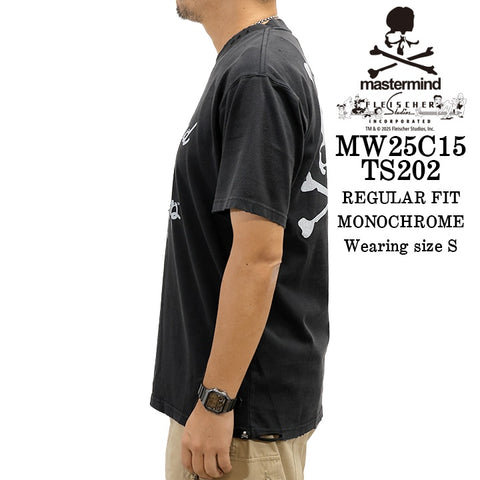 MASTERMIND BETTY BOOP S/S TEE T-SHIRT DAMEGED マスターマインド ベティーブープ コラボ ダメージ加工 天竺 半袖Tシャツ mw25c15-ts202