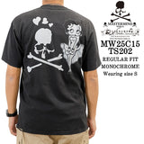 MASTERMIND WORLD BETTY BOOP S/S TEE T-SHIRT DAMEGED マスターマインド ワールド ベティーブープ コラボ ダメージ加工 天竺 半袖Tシャツ mw25c15-ts202