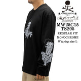 MASTERMIND WORLD  BETTY BOOP L/S TEE T-SHIRT マスターマインド ワールド ベティーブープ コラボ ロンTEE 天竺 長袖Tシャツ mw25c15-ts205