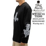 MASTERMIND BETTY BOOP L/S TEE T-SHIRT マスターマインド ベティーブープ コラボ ロンTEE 天竺 長袖Tシャツ mw25c15-ts205