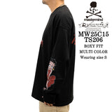 MASTERMIND BETTY BOOP L/S TEE T-SHIRT [BOXY FIT] マスターマインド ベティーブープ コラボ ロンTEE 天竺 長袖Tシャツ mw25c15-ts206