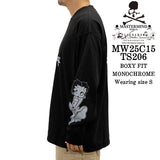 MASTERMIND WORLD BETTY BOOP L/S TEE T-SHIRT [BOXY FIT] マスターマインド ワールド ベティーブープ コラボ ロンTEE 天竺 長袖Tシャツ mw25c15-ts206