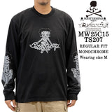 MASTERMIND WORLD BETTY BOOP L/S TEE T-SHIRT DAMEGED マスターマインド ワールド ベティー コラボ ダメージ加工 ロンTEE 天竺 長袖Tシャツ mw25c15-ts207