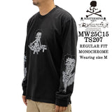 MASTERMIND WORLD BETTY BOOP L/S TEE T-SHIRT DAMEGED マスターマインド ワールド ベティー コラボ ダメージ加工 ロンTEE 天竺 長袖Tシャツ mw25c15-ts207