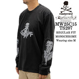MASTERMIND BETTY BOOP L/S TEE T-SHIRT DAMEGED マスターマインド ベティー コラボ ダメージ加工 ロンTEE 天竺 長袖Tシャツ mw25c15-ts207