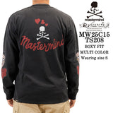 MASTERMIND BETTY BOOP L/S TEE DAMEGED [BOXY FIT] マスターマインド ベティー コラボ ダメージ加工 天竺 長袖Tシャツ mw25c15-ts208