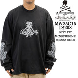 MASTERMIND WORLD BETTY BOOP L/S TEE DAMEGED [BOXY FIT] マスターマインド ワールド ベティー コラボ ダメージ加工 天竺 長袖Tシャツ mw25c15-ts208