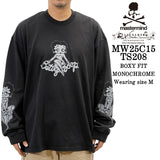 MASTERMIND BETTY BOOP L/S TEE DAMEGED [BOXY FIT] マスターマインド ベティー コラボ ダメージ加工 天竺 長袖Tシャツ mw25c15-ts208