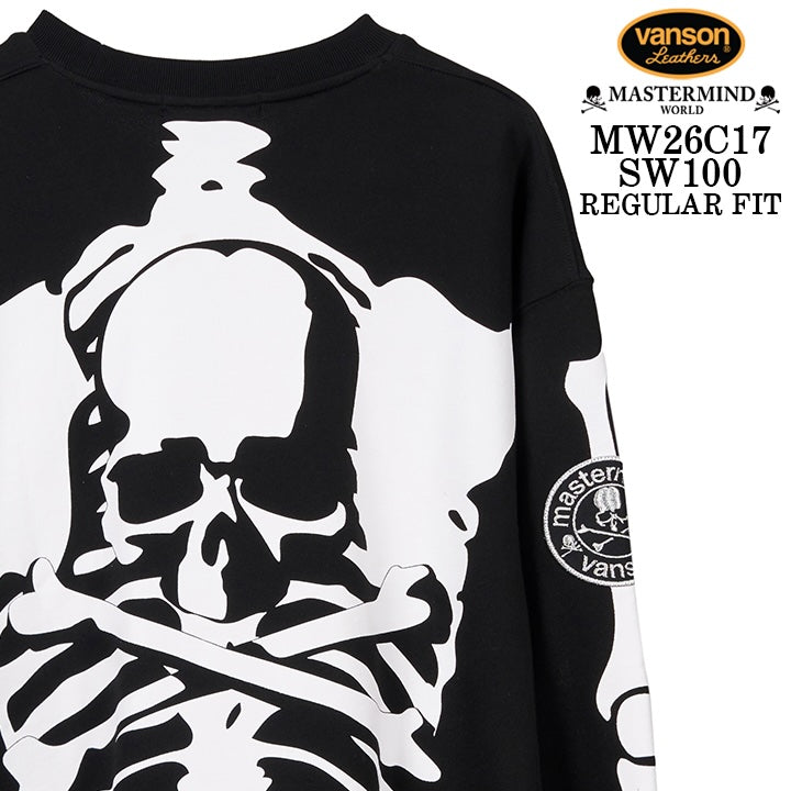 MASTERMIND VANSON CREWNECK SWEATSHIRT [REGULAR FIT] マスターマインド バンソン スウェット mw26c17-sw100