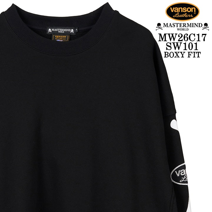 MASTERMIND VANSON CREWNECK SWEATSHIRT [BOXY FIT] マスターマインド バンソン スウェット mw26c17-sw101