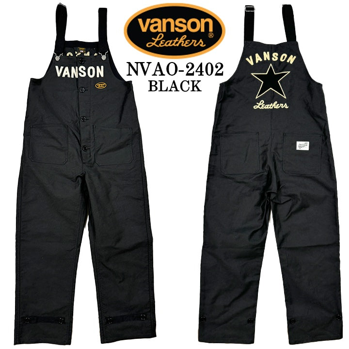 VANSON バンソン デッキ オーバーオール nvao-2402