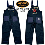 VANSON バンソン デッキ オーバーオール nvao-2402