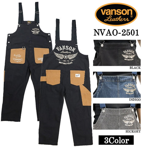 VANSON OVERALL バンソン オーバーオール nvao-2501