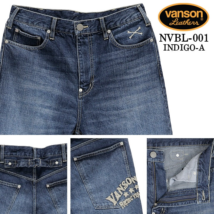 VANSON DENIM PANTS BOTTOMS STANDARD バンソン デニム パンツ ボトムス 定番 nvbl-001