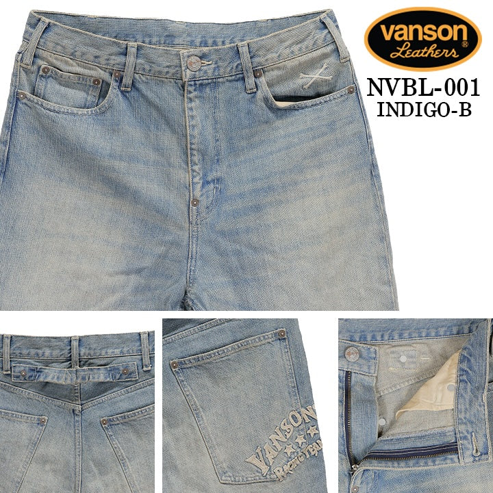 VANSON DENIM PANTS BOTTOMS STANDARD バンソン デニム パンツ ボトムス 定番 nvbl-001
